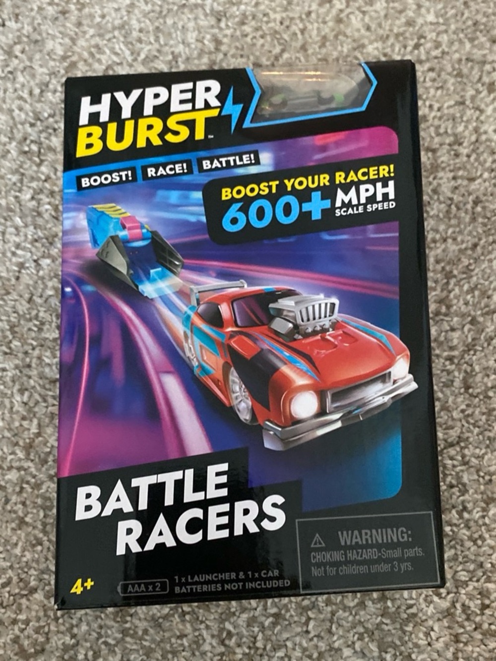 Goliath Hyper Burst Battle Racers Purple Storm Car & Launcher NIP